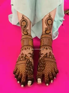 Latest Bridal Feet mehendi designs