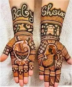 Mom To Be Mehendi Designs