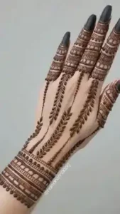 easy back hand mehndi design