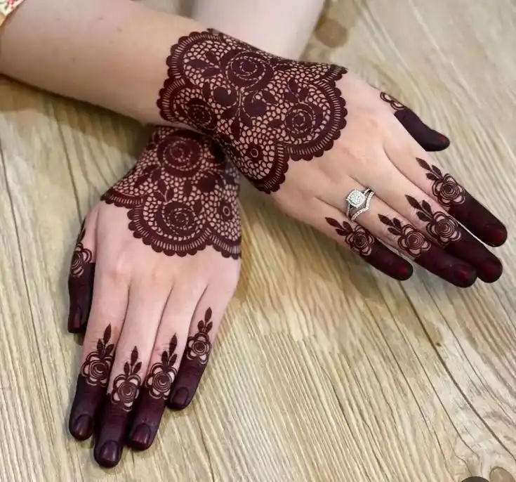 easy back hand mehndi designs